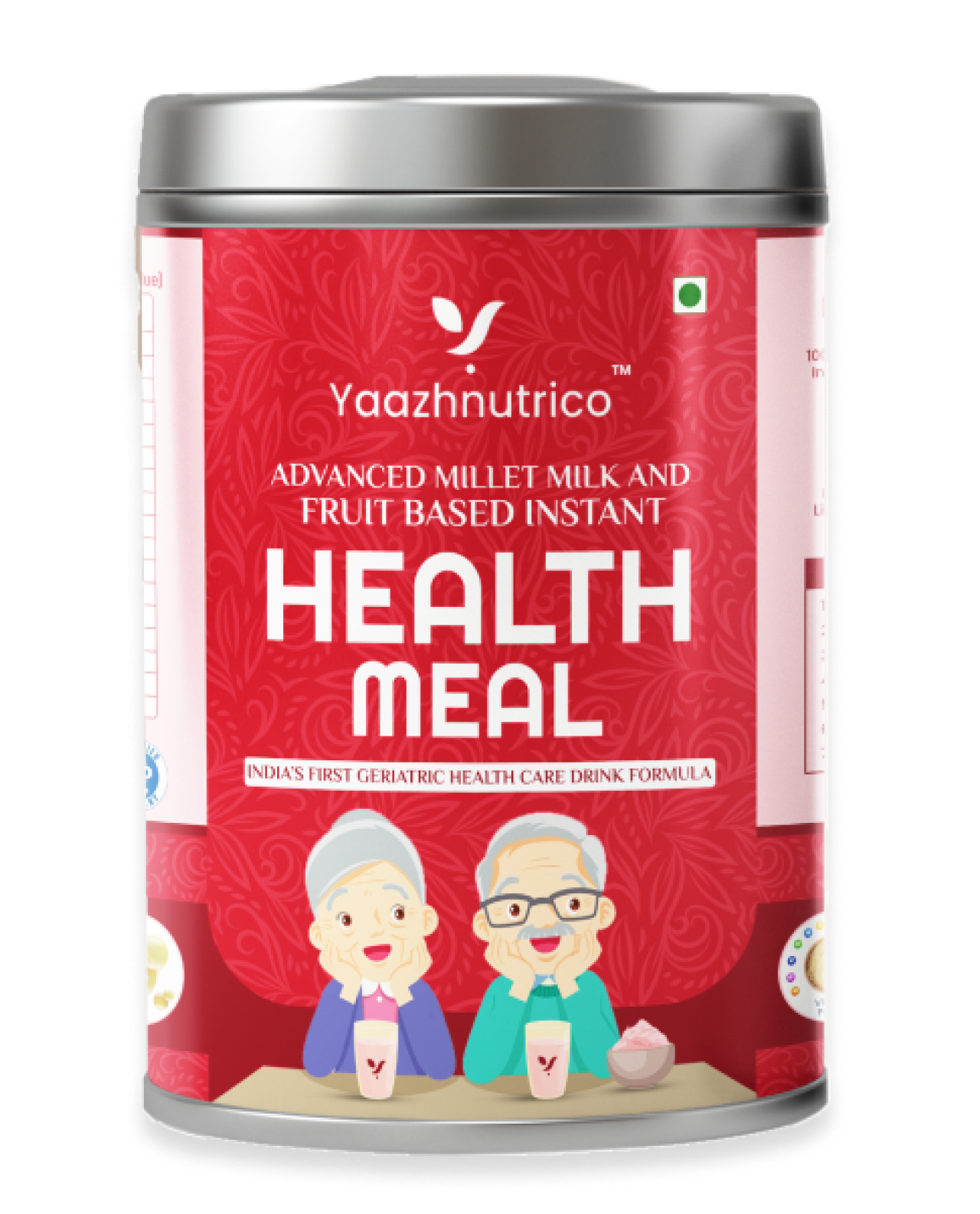 Yaazhnutrico Health Meal, India's First Geriatric Health Care Drink (strawberry)